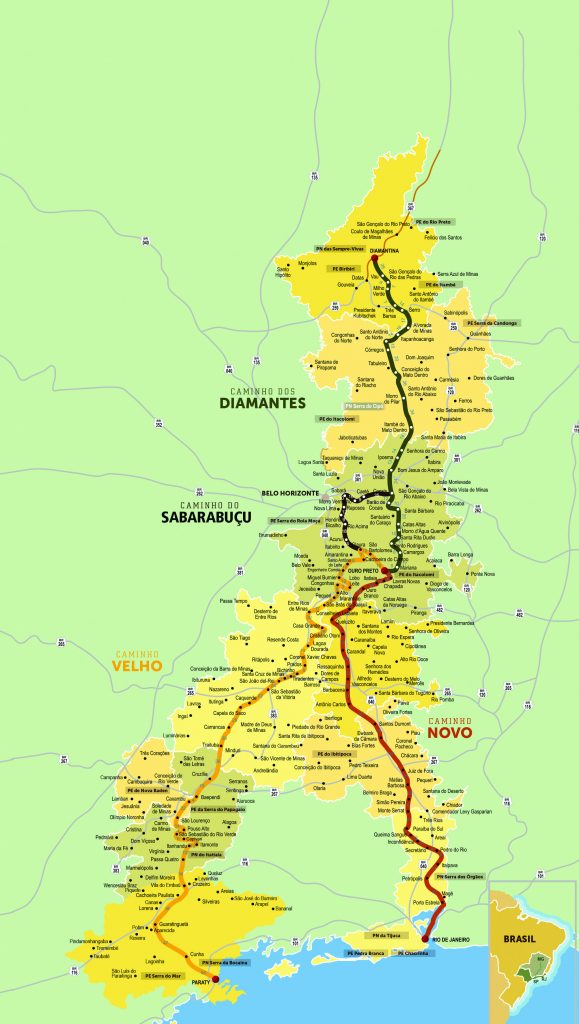 Mapa da Estrada Real